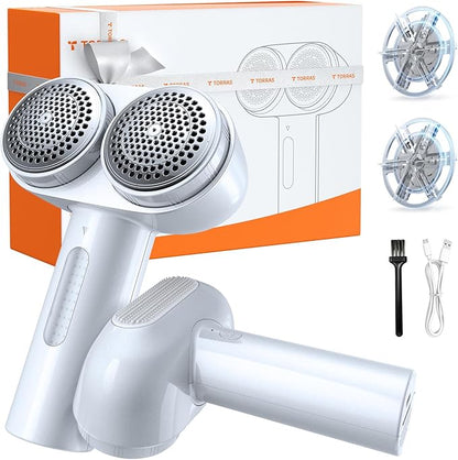 TORRAS Dual-Head Fabric Shaver, Longest Durability & 50ml Large Capacity by TORRAS