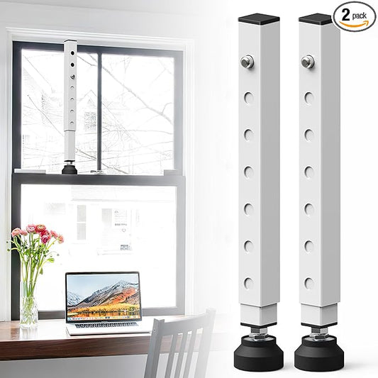 Gadgetzan 2 Pack Window Security Bars Adjustable 11"-18", Portable Short by Ourproductsarededicatedtobringingyouconvenience