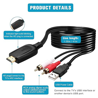 192KHz HDMI ARC to RCA Audio Converter - Image 6
