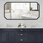 48 x 24 Inch Black Bathroom Vanity Mirror by FerytangeHome