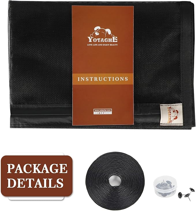 yotache Door Net Screen with Magnet Fits Door Size 48 x 82, Screen Size 50" x - Image 8