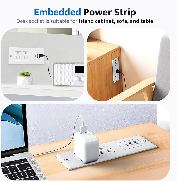 DOACE Recessed Power Strip - Image 5