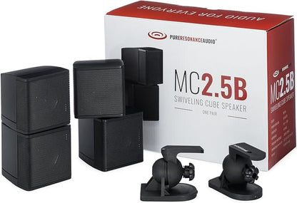 Pure Resonance Audio MC2.5B Mini Cube 2.5 inch Speaker Bundle - Image 2