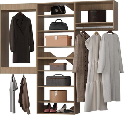 Modular Closet Organizer, Wooden Closet Storage by Unknown