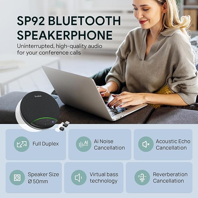Yealink SP92 Bluetooth Speaker and Microphone - Image 2