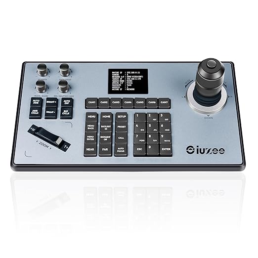 iuZee PTZ Camera Controller 4D Joystick PoE IP PTZ Keyboard by iuZee-US