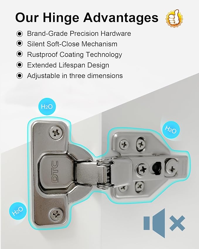 Bathroom Cabinet Wall Mount Buffering Hinge, Large Space Wooden Medicine Cabinet - Image 6