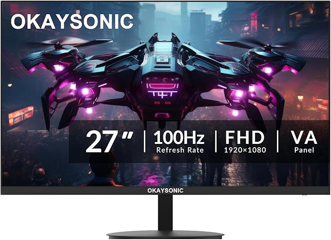 27 Inch Office Monitor, 100Hz FHD 1080P Computer Screen by Unknown