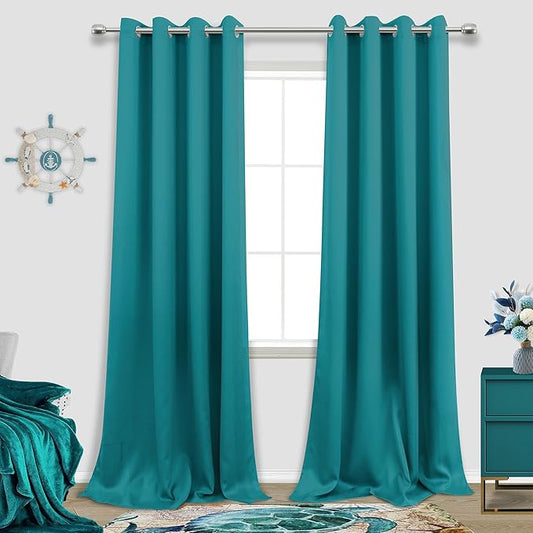 KOUFALL 108 Inch Curtains Long by KOUFALL