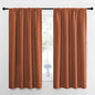 NICETOWN Kitchen Curtains, Burnt Orange, Short Blackout Curtains & Drapes by NICETOWN