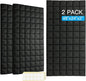 2 PCS Acoustic Panels, High Density Fire Resistant & Noise Absorbing by Unknown