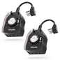 TiFFCOFiO Outdoor Timer Outlet for Lights, 24 Hour Mechanical, Outdoor Light by TiFFCOFiO