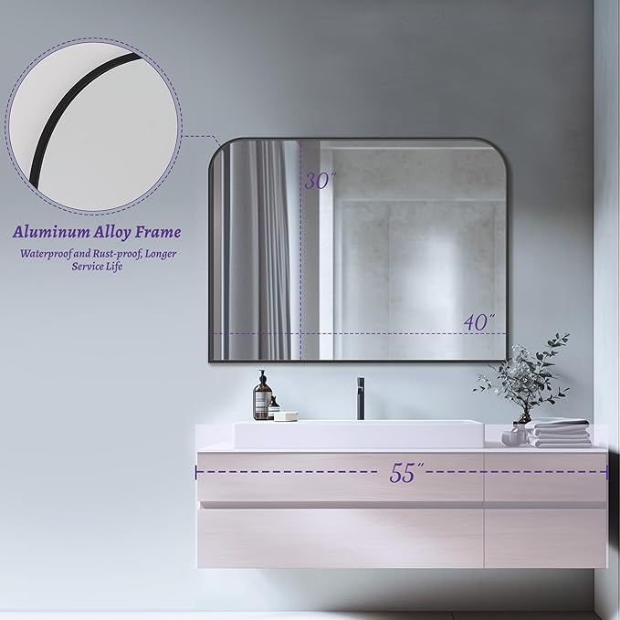 Bathroom Mirror, Wall Mirrors, Bathroom Vanity Mirror - Image 8