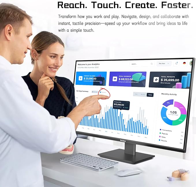 27 Inch Touch Screen Monitor 2K 240Hz QHD 2560x1440 IPS Computer Monitor - Image 4