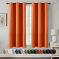 MIULEE Orange Blackout Curtains by MIULEE