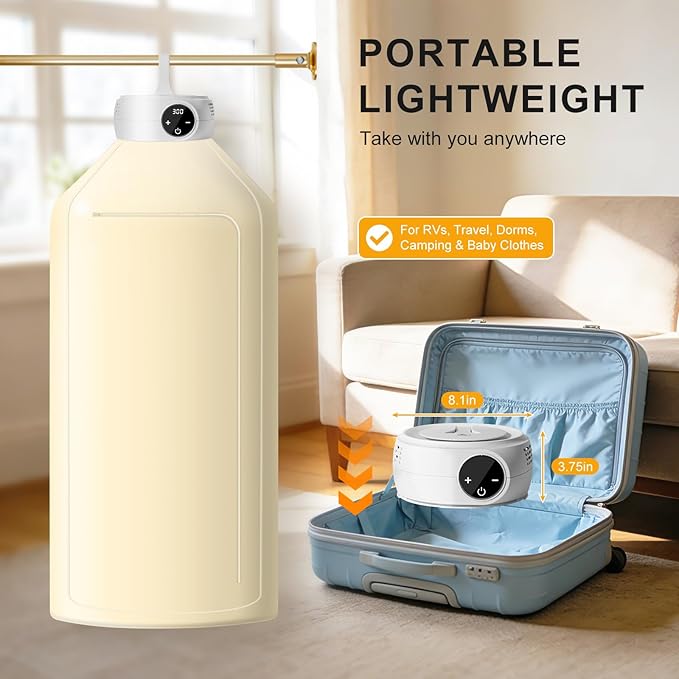 Uten Portable Clothes Dryer, Lightweight Mini Dryer - Image 2