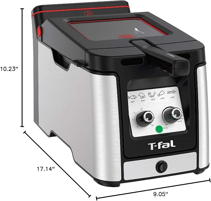 T-fal Deep Fryer with Basket, Electrics Stainless Steel 3.5 Liter Oil Capacity - Image 10