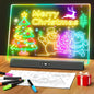 LED Note Board with Colors, Rechargeable 17-Inch Doodle Glow 9-Mode Light Up by LightUpYourCreativity
