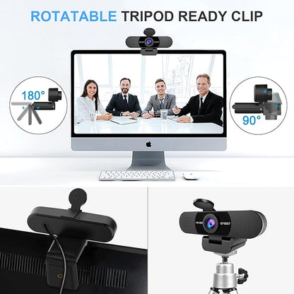 EMEET 1080P Webcam with Microphone, C960 Web Camera, 2 Mics Streaming Webcam - Image 8