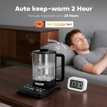 Electric Tea Kettle with Infuser Temperature Control and Automatic Shut Off 24 - Image 4