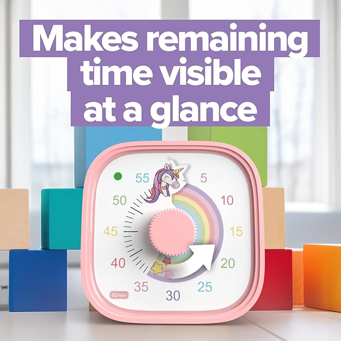 Visual Timer for Kids – Rainbow Ride Clock - Image 4
