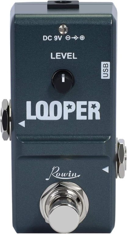 Rowin Tiny Looper Electric Guitar Effect Pedal 10 Minutes of Looping Unlimited by Rowin