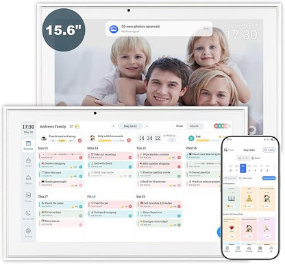 Digital Calendar, 15.6 Inch Wall Planner Electronic Calendar&Chore Chart - Image 6