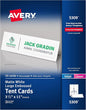 Avery Printable Tent Cards, 3.5" x 11", 50 Blank Place Cards by Avery