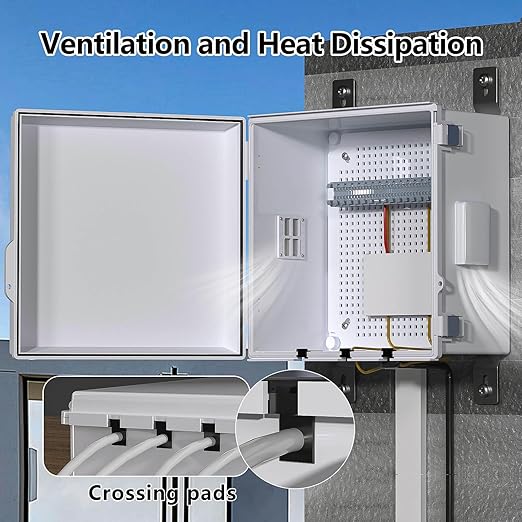 ABS Electrical Junction Box, Ventilated Design, Cable Grommets, IP65 Waterproof - Image 5