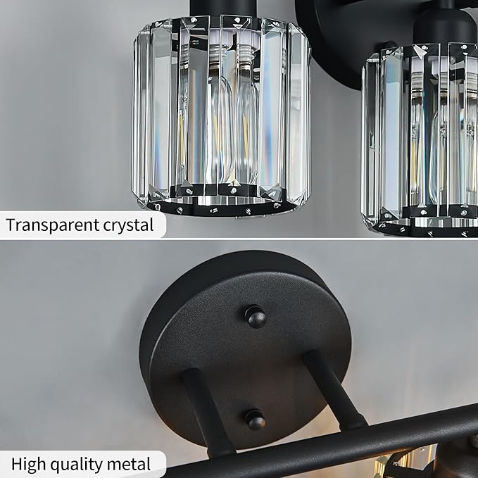 FDPBY Modern 4 Light Crystal Vanity Light, Compatible - Image 5