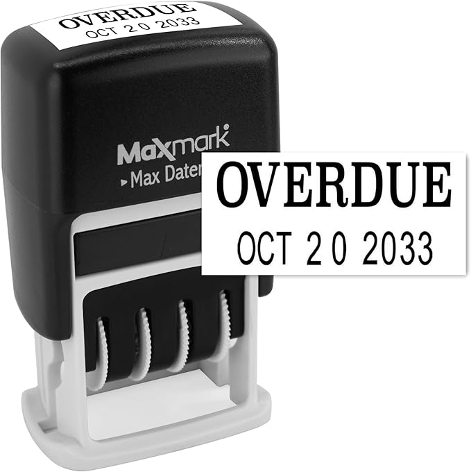 MaxMark Self-Inking Rubber Date Office Stamp by Maxmark
