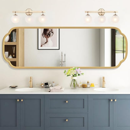 48"x16" Gold Door Mirror Full Length Over The Door - Image 4