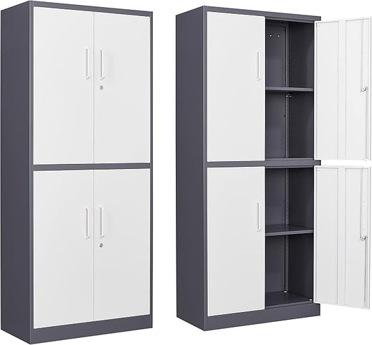 Yizosh Metal Storage Locking Cabinet by Yizosh