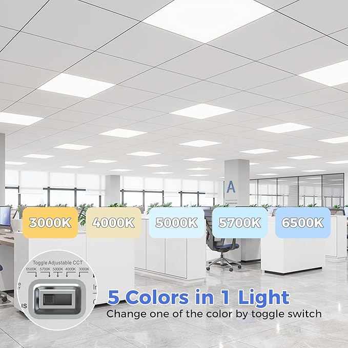AIKVSXER 6 Pack 2x2 LED Flat Panel Light - Image 2
