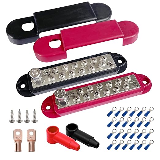 1/4" Stud Power Distribution Block Bus Bar - Image 4