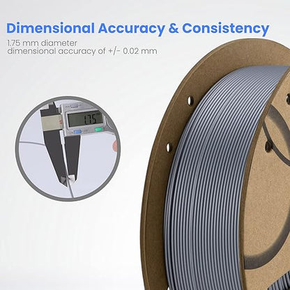ELEGOO PLA Filament 1.75mm Brown & Beige 2KG, 3D Printer Filament Dimensional - Image 3