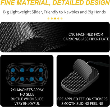 DjuiinoStar Silent Fidget Slider, CNC Machined Free-Floating Push Slider - Image 6