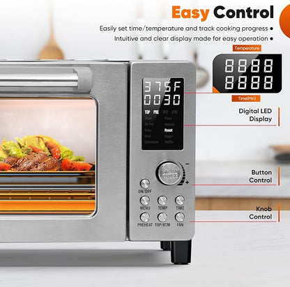 Nuwave Bravo Pro Convection Air Fryer Toaster Oven Combo, 2025 New and Improved - Image 5