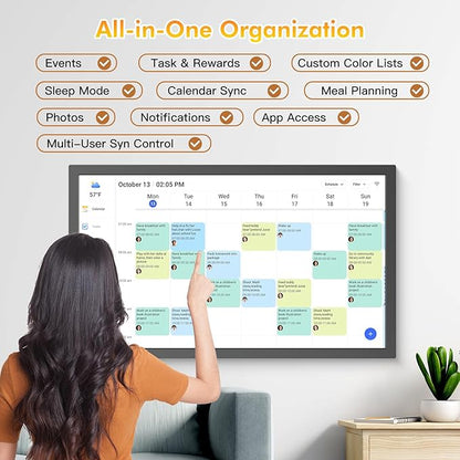 27" Smart Digital Calendar for-Family-Business-Planner - Image 2