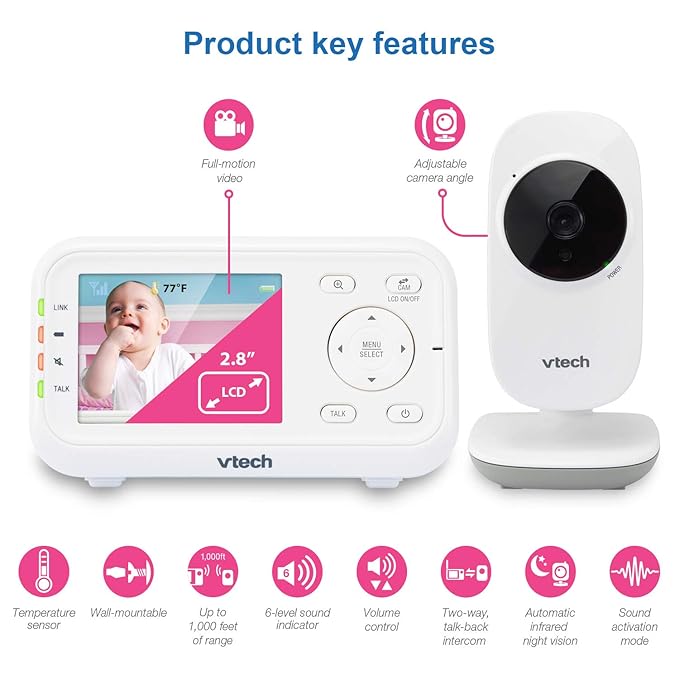 VTech VM3252 No WiFi Video Baby Monitor - Image 2
