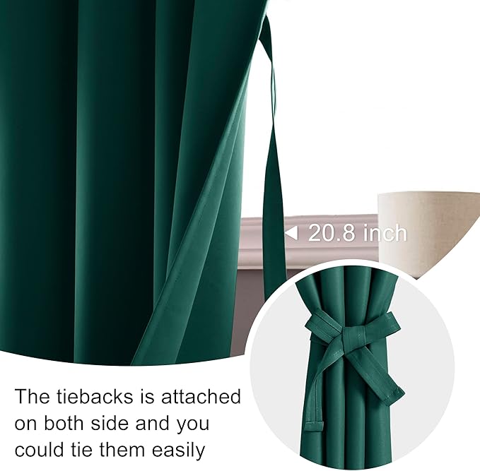 JIUZHEN Short Blackout Curtains - Image 5