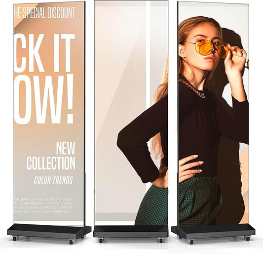 JASZDOT 80" Seamless Splicing LED Display, Foldable Poster Screen by JASZDOT