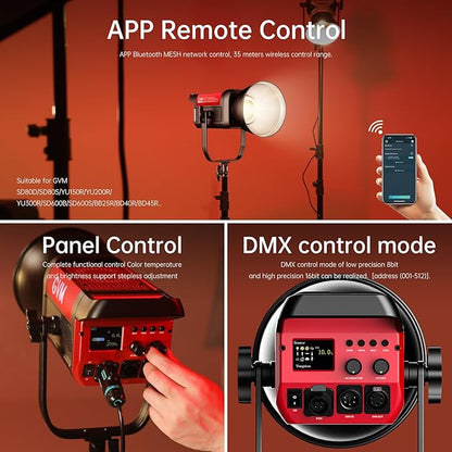 GVM 300W Photography Lighting Bi-Color Video Light - Image 6