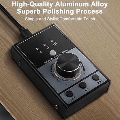 XMSJSIY USB Volume Knob Controller Multimedia Computer Sound Controller - Image 2