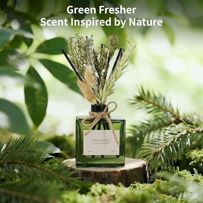 Reed Diffuser, 6.09 oz French Juniper Lavender Scent Diffuser - Image 4