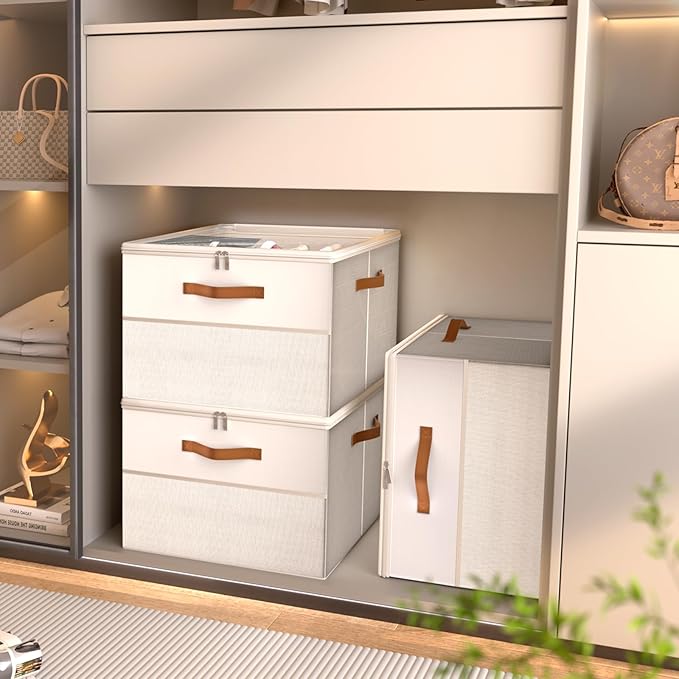 Shoe Organizer for Closet, 2 Pack Foldable Shoe Storage Organizer Box Bin - Image 6