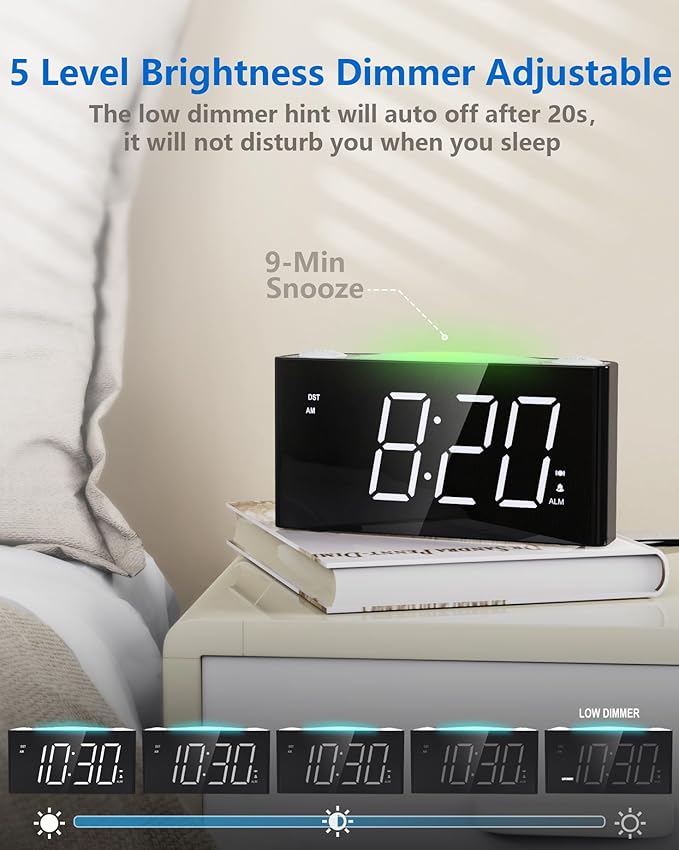 Vibrating Alarm Clock with Bed Shaker - Image 3