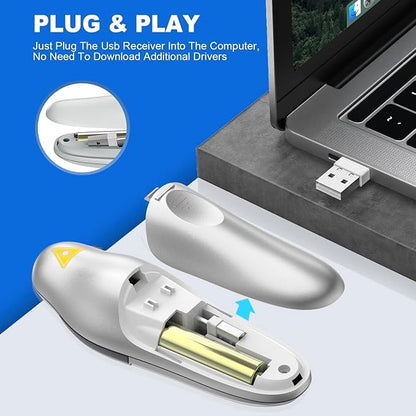 QUI Presentation Clicker Wireless Presenter Remote Clicker - Image 4