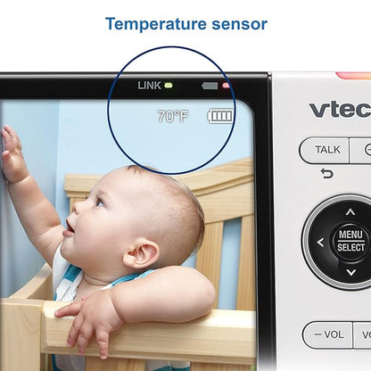 VTech VM818HD Baby Monitor, Night Light, 110-degree Wide-Angle True-Color - Image 10