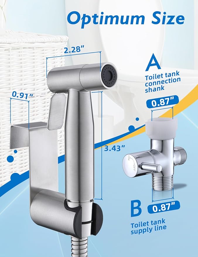 2 Packs BRITULIF Bidet Sprayer for Toilet, Hand Sprayer - Image 2